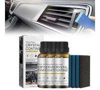 Rinnova Plastiche Auto, 2025 Nuovo Interior Cleaner Purifier, Rinnova Lucida e Protegge Plastiche Interne ed Esterne Auto, Kit Pulizia Auto per Tutte Le Plastiche Esterne ed Interne Auto (3PCS)