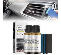 Rinnova Plastiche Auto, 2025 Nuovo Interior Cleaner Purifier, Rinnova Lucida e Protegge Plastiche Interne ed Esterne Auto, Kit Pulizia Auto per Tutte Le Plastiche Esterne ed Interne Auto (2PCS)