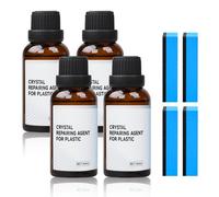 Rinnova Plastiche Auto, 2025 Nuovo Protegge e Ravviva Plastica e Gomma Auto, Kit Pulizia Auto Trattamento Completo per Tutte Le Plastiche Esterne ed Interne Auto (4PCS)