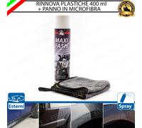 RINNOVA PLASTICHE PLASTICA 400 ml + PANNO MICROFIBRA PER FIAT BRAVA