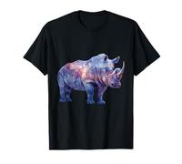 Rinoceronte Che Indossa Occhiali da Sole Grafica Animale Arte Rinoceronte Maglietta
