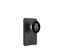 Rinoceronte colorato viso animale arte divertente rinoceronte nero PopSockets PopWallet per MagSafe