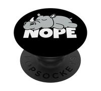Rinoceronte Pigro Nope Not Today Safari Pigrizia PopSockets PopGrip Adesivo