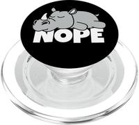 Rinoceronte Pigro Nope Not Today Safari Pigrizia PopSockets PopGrip per MagSafe