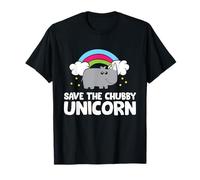 Rinoceronte Save The Chubby Unicorn Love Rhinos Maglietta