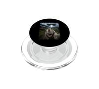 Rinoceronte Selfie con UFO alieno Rhino Meme divertente PopSockets PopGrip per MagSafe