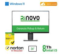RINOVO DELL PC AIO 24" P2419HC + Micro DELL 7070 i5-8X00 8GB 256GB SSD W11P CLOU