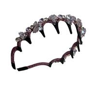 Rinstone Hairband-Accessorio Decorativo Non Slip | Fashion Claw Headbone Con Dettaglio Intrecciato | Elegante Cerchio Per Capelli Per Spose, Ragazze, Donne | Per Matrimoni, Vacanze, Feste Ed