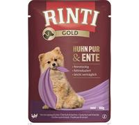 RINTI Chicken Pure&Duck Mini pollo e anatra in bustina per cani di piccola taglia 100 g
