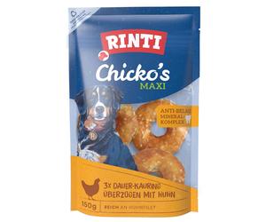 RINTI Chicko Ciambelle da masticare - grandi Snack per cani - 3 x 50 g