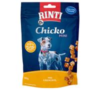 RINTI Chicko Mini Snack per cane - 4 x 80 g Dadini di Formaggio e Pollo