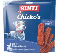RINTI - Chicko XXL | Strisce di filetto di petto d'anatra facili da digerire in 100% anatra per cani adulti. Spuntino per cani a basso contenuto di grassi e senza zucchero senza additivi in sacchetto