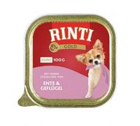 Rinti Ciotola Oro Mini Anatra & Pollame 16 X 100g (13,69 €/ KG)