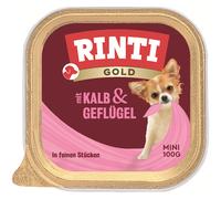Rinti Ciotola Oro Mini Vitello & Pollame 16 X 100g (13,69 €/ KG)