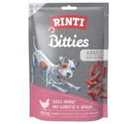 RINTI Extra Bitties Snack per cani - 100 g Pollo con Carote & Spinaci