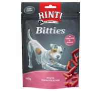 RINTI Extra Bitties Snack per cani - 100 g Pollo con Carote & Spinaci