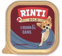 RINTI Gold Chicken&Goose Mini pollo e oca in vaschetta 100 g