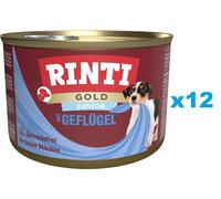 RINTI Gold Junior Poultry Mini Pollame per cuccioli di razza piccola 12x185 g
