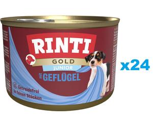 RINTI Gold Junior Poultry Mini Pollame per cuccioli di razza piccola 24x185 g