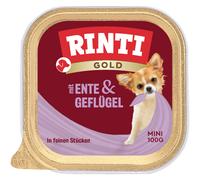 RINTI Gold Mini 24 x 100 g - Anatra & Pollame