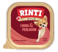 RINTI Gold Mini 24 x 100 g umido cane - Manzo & Faraona