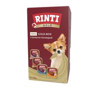 Set misto RINTI Gold Mini 8 x 100 g - Mix: Pollo & Oca, Anatra & Pollame, Tacchino & Coniglio, Quaglia & Pollame