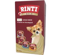 Set misto RINTI Gold Mini 8 x 100 g - Mix: Pollo & Oca, Anatra & Pollame, Tacchino & Coniglio, Quaglia & Pollame