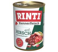 RINTI Kennerfleisch 24 x 400 g Alimento umido per cani - Cervo