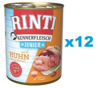 RINTI Kennerfleish Junior Chicken 12x800 g z kurczakiem dla szczeniąt