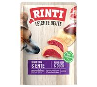 RINTI Leichte Beute 10 x 400 g umido cane - Manzo puro & Anatra
