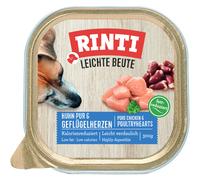RINTI Leichte Beute 9 x 300 g Alimento umido per cani - Pollo & Cuori di Pollame