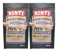 RINTI MAX-I-MUM Senior Chicken con pollo per cani anziani 2 x 12 kg