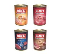 RINTI Monoproteico 24 x 400 g - Mix: Cavallo, Manzo, Pollo, Agnello