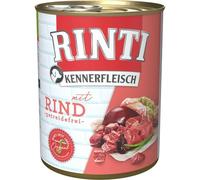Rinti Pur Kennerfleisch Rind für Hunde, 12er Pack (12 x 800 g)