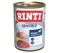 RINTI Sensible 24 x 400 g - Cavallo, Fegato di Pollo & Patate