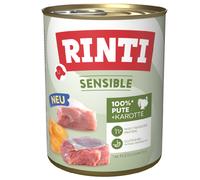 Rinti Barattolo Sensibile Tacchino & Carota 6 X 800g (9,56 €/ KG)