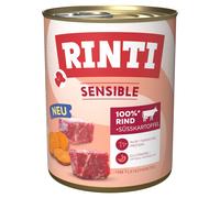 RINTI Sensible 6 x 800 g umido per cane - Manzo & Patata dolce