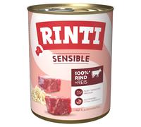 RINTI Sensible 6 x 800 g umido per cane - Manzo & Riso