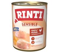 RINTI Sensible 6 x 800 g umido per cane - Pollo & Carote