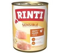RINTI Sensible 6 x 800 g umido per cane - Pollo & Riso