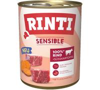 RINTI Sensible 6 x 800 g umido per cane - Manzo & Patata dolce