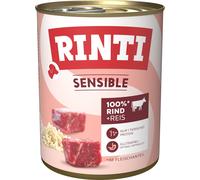 RINTI Sensible 6 x 800 g umido per cane - Manzo & Riso