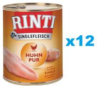 RINTI Singlefleisch Chicken Pure pollo monoproteico 12 x 800g