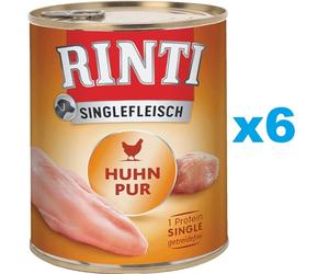 RINTI Singlefleisch Chicken Pure pollo monoproteico 6 x 400g