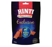 RINTI Singlefleisch Exclusive Snack Horse RINTI snack per cani con carne di cavallo 50g
