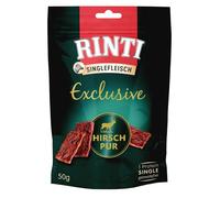 RINTI Singlefleisch Exclusive Snack Venison snack per cani con carne di cervo 50g
