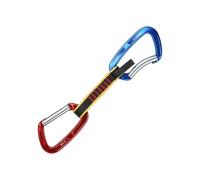 Rinvii Da Arrampicata - Moschettone Professionale Per Arrampicata Su Roccia E Ghiaccio Con Dogbone Da 27 Cm | Estrazione Rapida In Lega Di Alluminio Ad Alta Resistenza Da 25 KN | Per L'attrezzatura Di