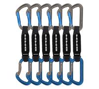 Rinvii Tech-Table Blu 12cm - Set di 6 per Arrampicata Sportiva con Moschettone Shadow