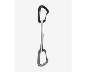 Rinvio con fettuccia Express Black Diamond LiteWire 16 cm nero grigio