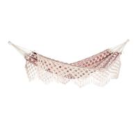 Rio bordeaux - Brasilianische Tuchhängematte XL mit Macrame rosso